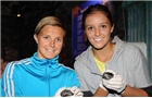 Laura Robson and Kirsten Flipkens visit SeaLife Centre